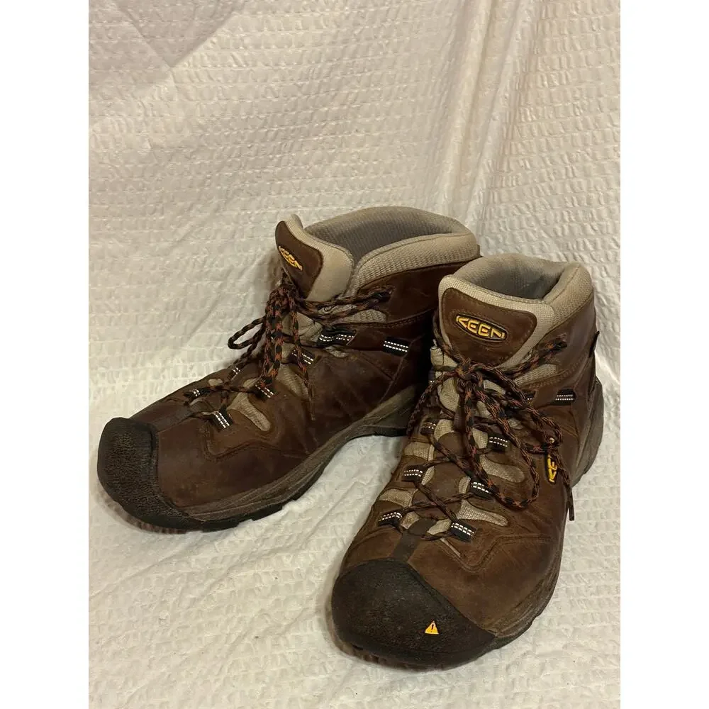 Keen Detroit XT Waterproof Soft Toe Leather Work Boots EH Rated Men’s Size 14D